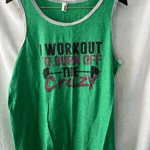 Green Workout Tank Top